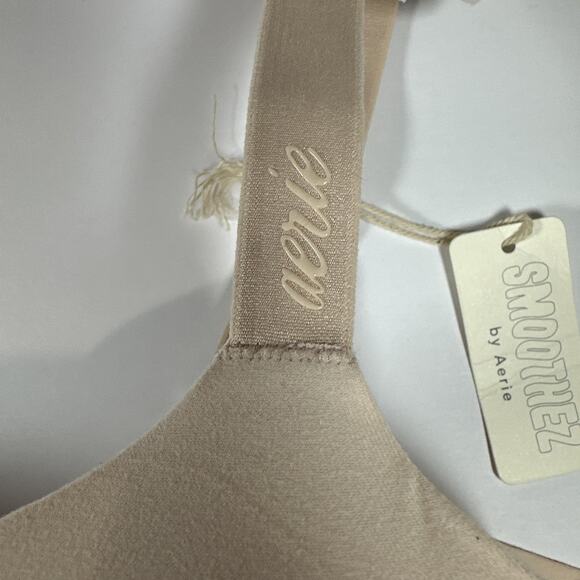 Aerie Bra 34DDD SMOOTHEZ Sands Underwire Full Coverage Lightly Lined T Shirt NWT - Picture 6 of 11